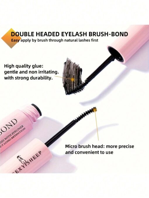 SHEIN Lash Bond and Seal 10ml Individual Lashes Glue and Seal Super Strong Hold DIY Lash Extension and Lash Glue