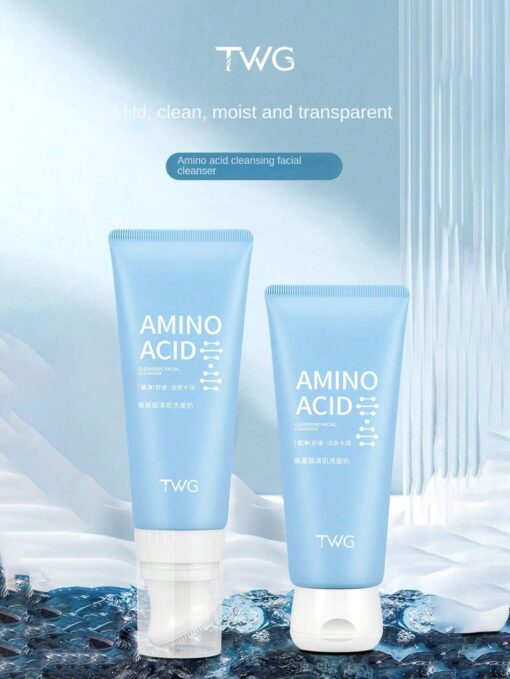 1pc Amino Acid Facial Cleanser, Face Washing Foam, Daily Skin Care, Moisturizing