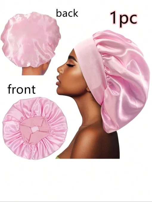 shein 1pc Satin Bonnet Silk Bonnet Hair Bonnet Jumbo Size