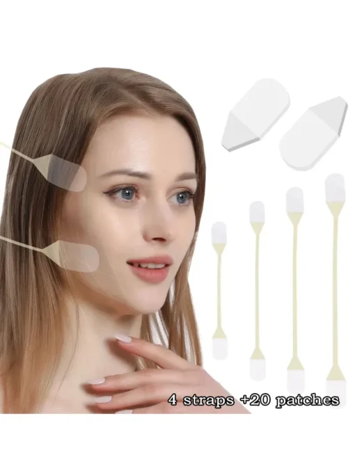 SHEIN 24pcs V-shaped Face Lifting Tape + 4 Bands + 20 Patches