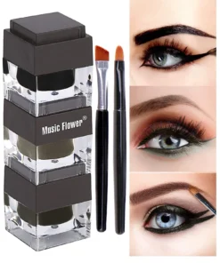 SHEIN 3 In 1 Long-Wearing Waterproof Eyebrow Gel & 2pcs Brush