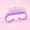 SHEIN 1pcs Nail Cleaning Brush Plastic Handle Durable Cleaner Scrubbing Tool