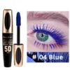 SHEIN 5D Silk Fiber Mascara Waterproof Dense Long-term Effect Is Not Easy To Fade Curl Mascara-Blue