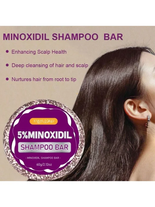 SHEIN 5% Minoxidil Shampoo Bar Deep Cleansing Of Hair And Scalp, Hair Shampoo & Conditioner