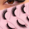 shein Asiteo 5 Pairs Fox Eye Lashes