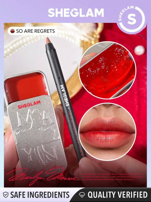Marilyn Monroe X SHEGLAM Vintage Lip Duo-So Are Regrets 2-In-1 Red Vintage Lip