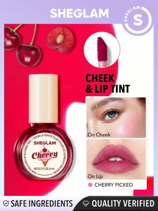 SHEGLAM For The Flush Lip & Cheek Tint-Cherry