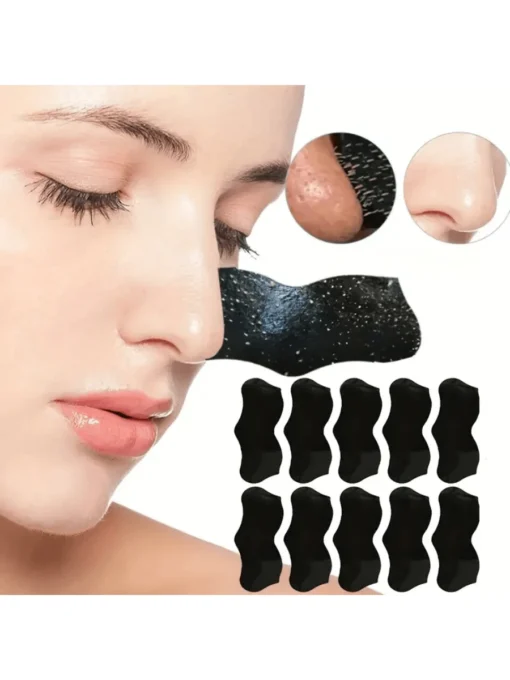 SHEIN 10pcs Blackhead Remover Strips For Deep Cleansing Of Nose Face And Skin