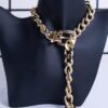 SHEIN 1pc Belt Buckle Necklace Punk Lock Shaped Pendant