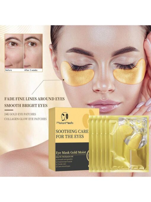 SHEIN MailanMeishi 24K Gold Eye Masks