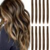 SHEIN 10 PCS Colored Clip In Hair Extensions