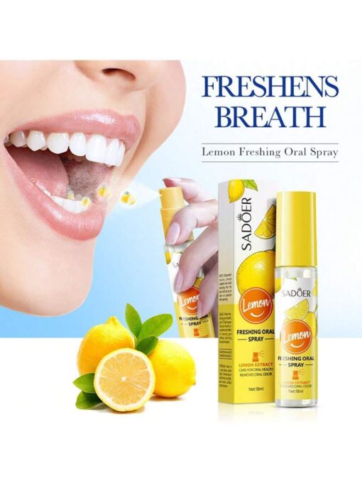 SHEIN Mint/Peach/Lemon Breath Freshener Oral Spray Lemon