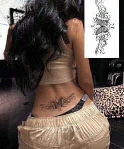 SHEIN Temporary Paper Tattoo Sticker Sexy Butterfly Tattoo