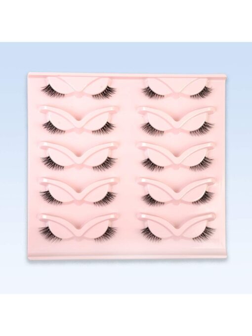 SHEIN10 Pairs Faux Mink Lashes Of False Eyelashes