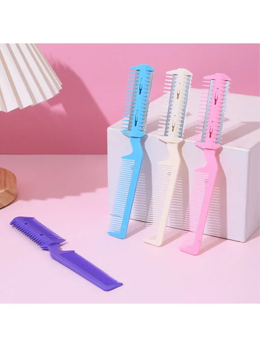 SHEIN 1pc/5pcs Double Edged Razor Comb With Blades Hair