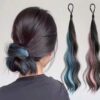 SHEIN 1pc Self-Wrap Messy Bun Hair Scrunchie With Hair Extension