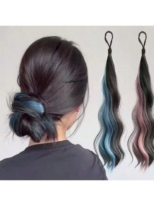 SHEIN 1pc Self-Wrap Messy Bun Hair Scrunchie With Hair Extension