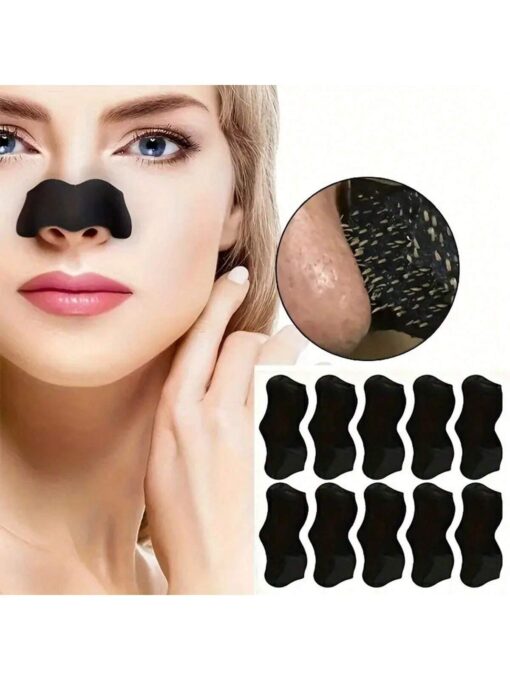 SHEIN 200pcs Bamboo Charcoal Blackhead Remover Nose