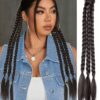 SHEIN 1pc 18inch Ponytail Extension Hair Three Boxing Braids