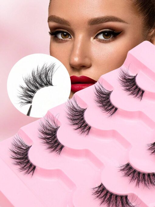 SHEIN 5 Pairs Of Half Eyelashes