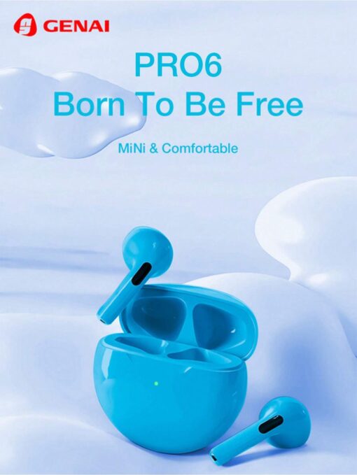 SHEIN GENAI GENAI PRO6 TWS True Wireless 5.3 Stereo HiFi Earphones