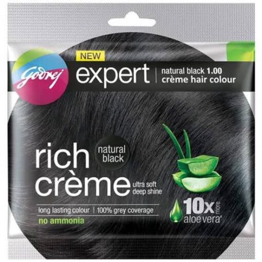 Godrej Expert Rich Creme Hair Colour Natural Black 20g+20ml