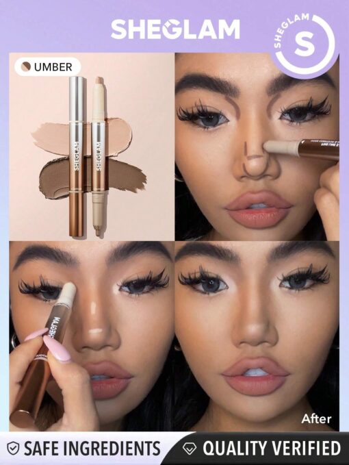 SHEGLAM Fine Line 2 In 1 Nose Contour & Highlight Pen