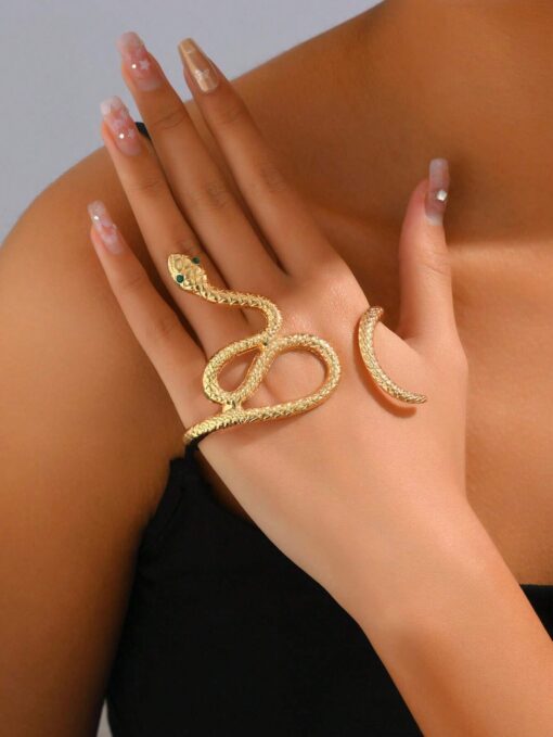 SHEIN Snake Design Cuff Bangle