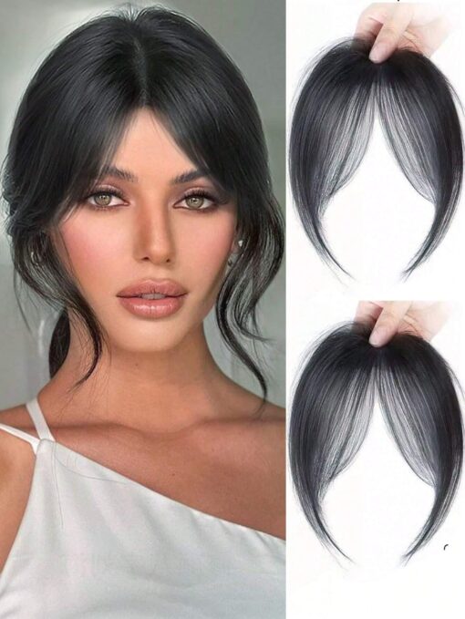 SHEIN Synthetic Bangs Wig For Women With Natural Side Bangs