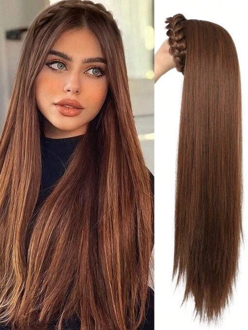 SHEIN Synthetic Hair Band With Long Wavy Extensions