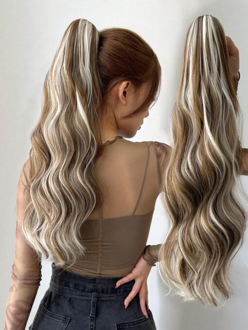 SHEIN Wave Shaped Ponytail Extension Claw