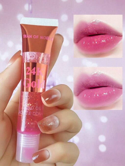 SHEIN Golden Foil Temperature Change Lip Oil