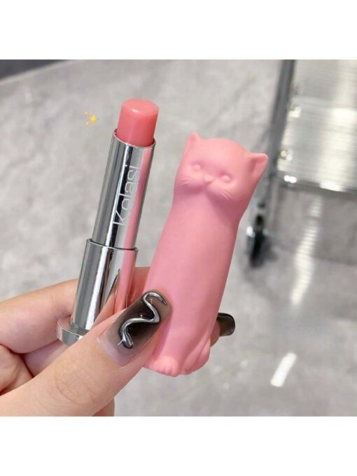 SHEIN Cute Cat Shaped Lip Balm Prevents Chapped Lips