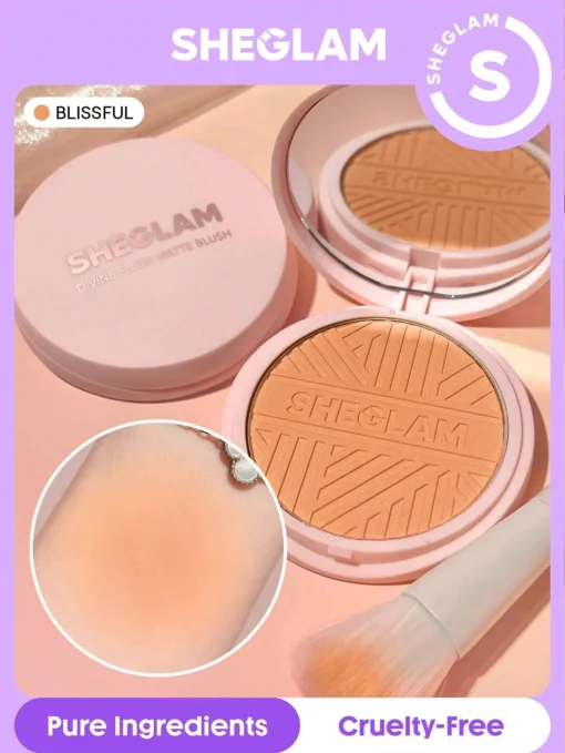 SHEGLAM Divine Flush Matte Blush Blissful Blush Powder