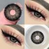 SHEIN 1 Pair Of Black Grey Contact Lenses