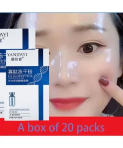 SHEIN 20pcs Box Oligopeptide Moisturizing Sleep Mask Gel