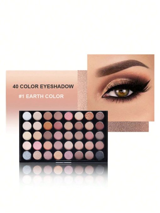 SHEIN 40-Color Eyeshadow Palette Shimmer Pigment Eye Makeup Set