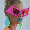 SHEIN New Vintage Personality Big Frame Cat Eye Fashion Glasses