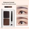 SHEIN Waterproof Eyebrow Powder & Brush Two Colors Long