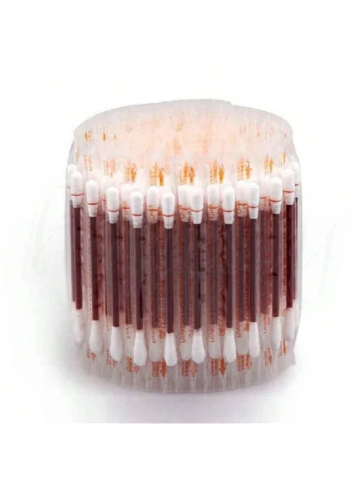 SHEIN 50 Pcs Pack Iodine Sticks Disposable Outdoor Household Care Iodine Swabs