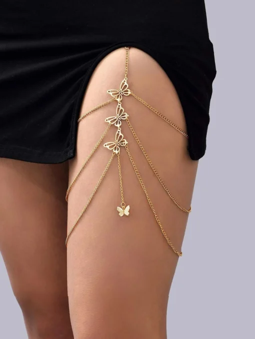 SHEIN Thigh chain with butterfly pendant