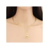 Question Mark Anti Tarnish Long Hasli Necklace