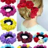 SHEIN Foam Rose Fabric Hair Scrunchie