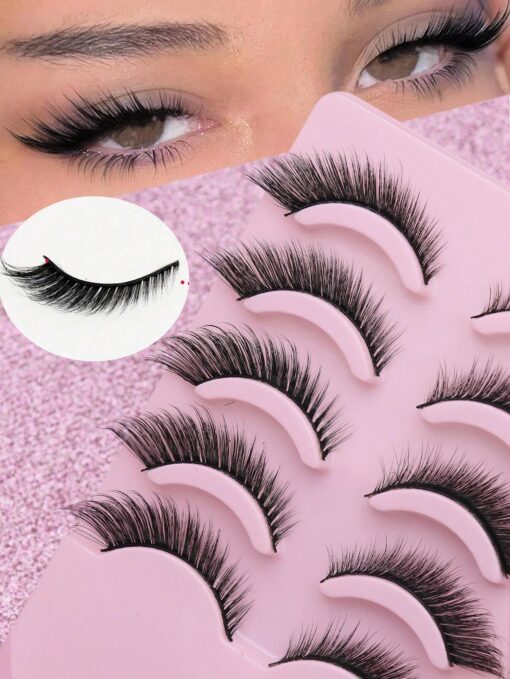 SHEIN AYRMILLA Lashes 5 Pairs Natural False Eyelashes Fluffy