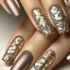 SHEIN Set Gradient Vintage Flower Ballerina Style Nail