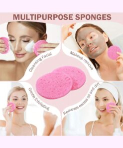 SHEIN Round Compressed Face Wash Wood Pulp