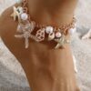SHEIN Fashionable Niche Ocean Style Starfish Pendant Anklet
