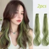 SHEIN 2pcs Women's Seamless & Realistic Synthetic Hair Extensions