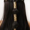 SHEIN 5pcs Gold Big Dreadlock Hair Clips