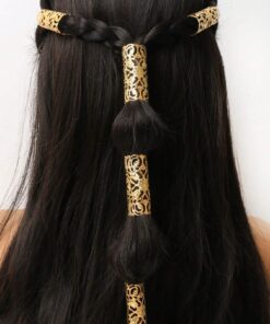 SHEIN 5pcs Gold Big Dreadlock Hair Clips